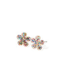 Jenna Stud Earrings - Flower Multi Glitter - Aaria Tees Aaria Tees