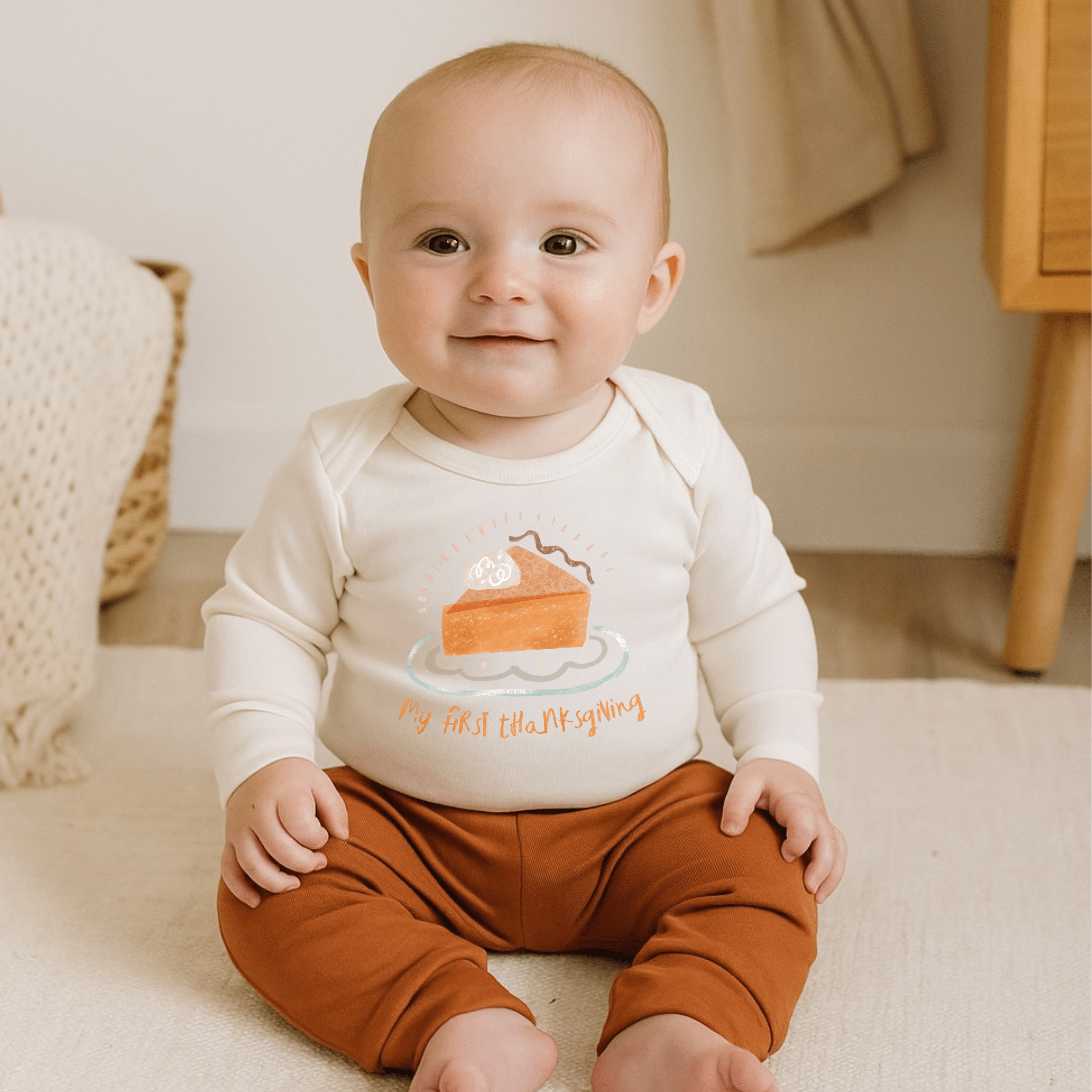 graphic bodysuit | thanksgiving pie - Aaria Tees Aaria Tees