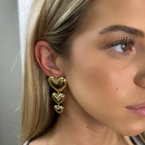 Tori Heart Drop Earring Aaria Tees