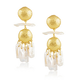 Tillie Pearl Statement Earrings Aaria Tees