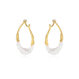 Lyric Two-Tone Earring Aaria Tees
