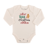 long sleeve graphic bodysuit | christmas cookie - Aaria Tees Aaria Tees