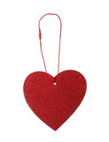 Red Glitter Heart Hangtag - Set of 10 - Aaria Tees Aaria Tees