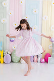 Baby Bunnies 3/4 Sleeve Ruffle Twirl Dress - Aaria Tees Aaria Tees