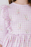 Baby Bunnies 3/4 Sleeve Ruffle Twirl Dress - Aaria Tees Aaria Tees