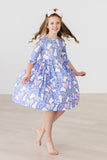 Hop, Skip & Twirl 3/4 Sleeve Pocket Twirl Dress - Aaria Tees Aaria Tees