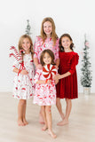 Jingle Bells 3/4 Sleeve Pocket Twirl Dress - Aaria Tees Aaria Tees