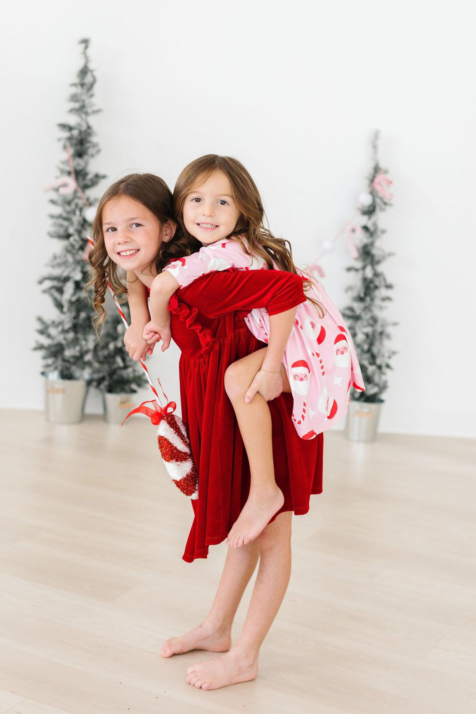 Jingle Bells 3/4 Sleeve Pocket Twirl Dress - Aaria Tees Aaria Tees