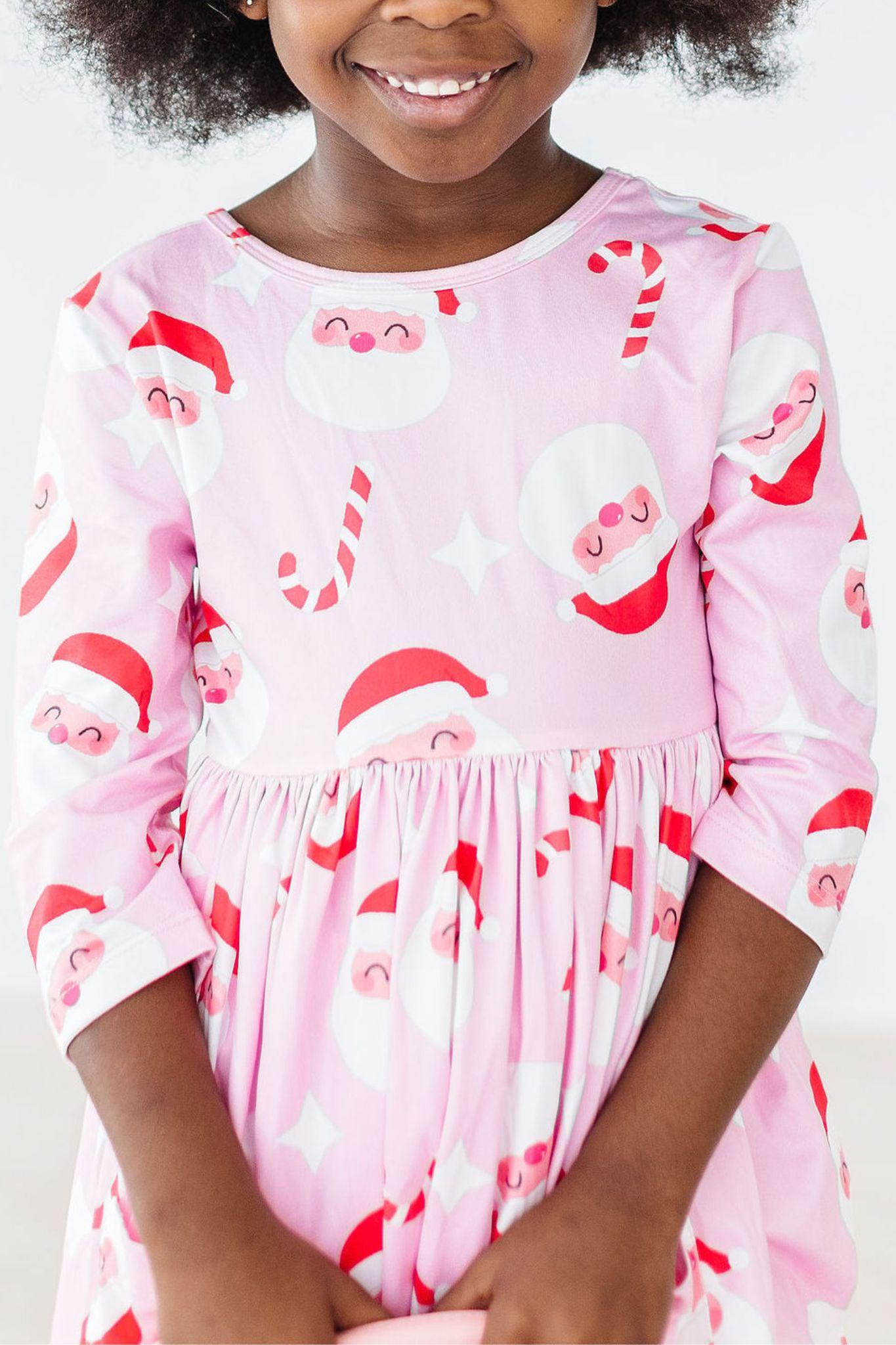 Jingle Bells 3/4 Sleeve Pocket Twirl Dress - Aaria Tees Aaria Tees