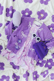 Lilac/Coconut Bow Cozy Cardigan - Aaria Tees Aaria Tees