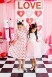 Lovebug 3/4 Sleeve Ruffle Twirl Dress - Aaria Tees Aaria Tees