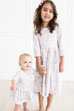 One in a Million 3/4 Sleeve Pocket Twirl Dress - Aaria Tees Aaria Tees