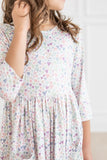 One in a Million 3/4 Sleeve Pocket Twirl Dress - Aaria Tees Aaria Tees