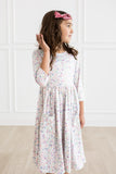 One in a Million 3/4 Sleeve Pocket Twirl Dress - Aaria Tees Aaria Tees