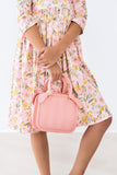 Pretty Peachy 3/4 Sleeve Pocket Twirl Dress - Aaria Tees Aaria Tees