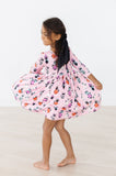 Purr-fectly Spooky 3/4 Sleeve Pocket Twirl Dress - Aaria Tees Aaria Tees
