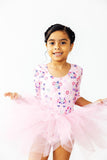 Retro Daydream 3/4 Sleeve Tutu Leotard - Aaria Tees Aaria Tees
