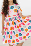 Retro Floral S/S Pocket Twirl Dress - Aaria Tees Aaria Tees