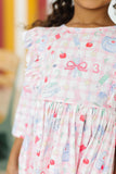 School Days 3/4 Ruffle Twirl Dress - Aaria Tees Aaria Tees