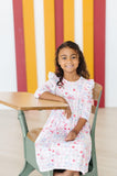 School Days 3/4 Ruffle Twirl Dress - Aaria Tees Aaria Tees