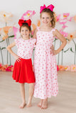 Sweet Strawberries Ruffle Maxi Dress - Aaria Tees Aaria Tees