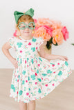 SALE Top of the Mornin' Flutter Sleeve Twirl Dress - Aaria Tees Aaria Tees