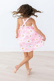 You are My Sunshine Ruffle Cross Back Dress - Aaria Tees Aaria Tees