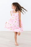 You are My Sunshine Ruffle Cross Back Dress - Aaria Tees Aaria Tees