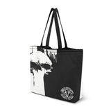 VCMCo. Black and White Skull Canvas Tote Bag - Aaria Tees Aaria Tees