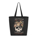 VCMCo. Fragile Like a Bomb Canvas Tote Bag - Aaria Tees Aaria Tees