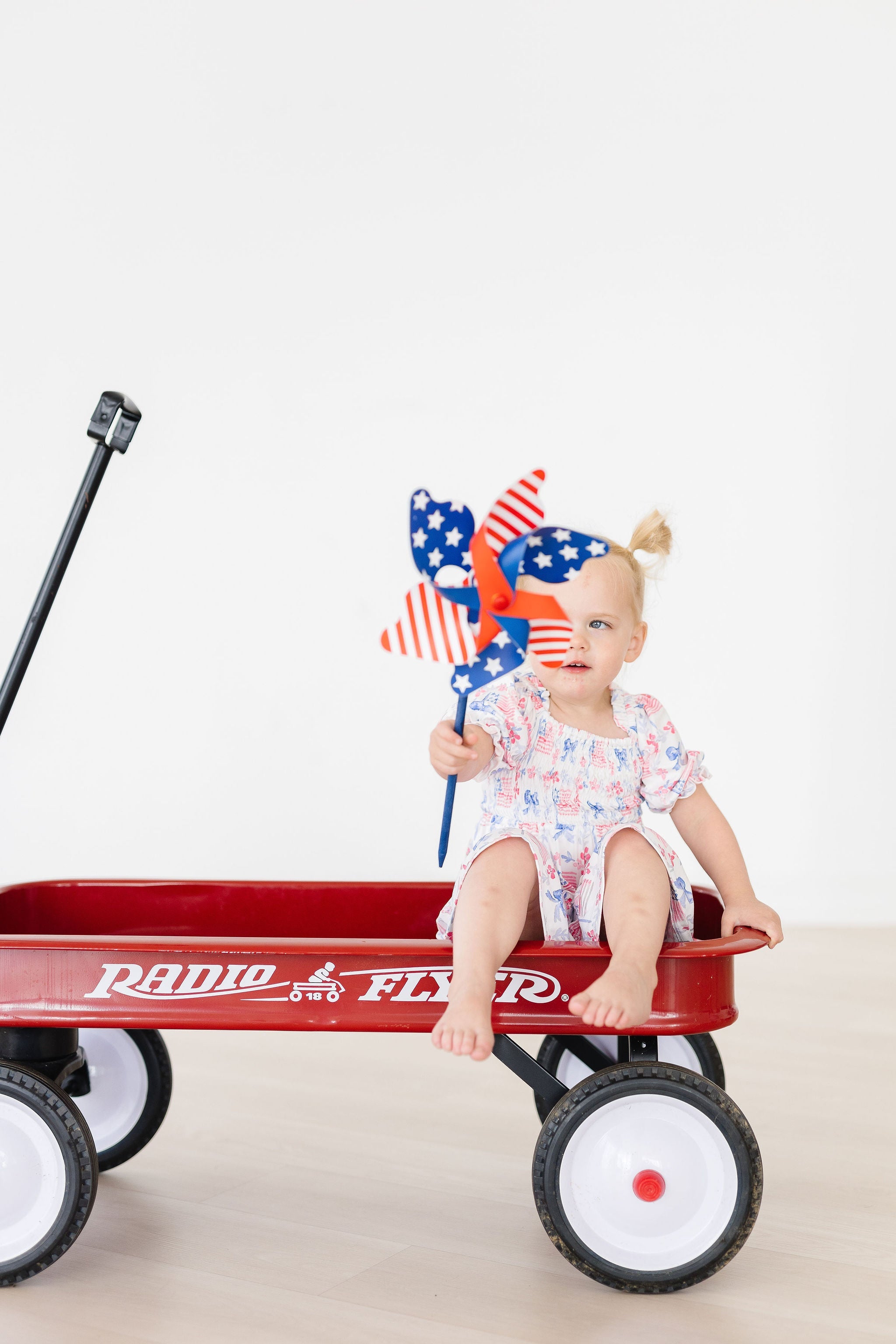 Vintage Flags Smocked Ruffle Dress - Aaria Tees Aaria Tees