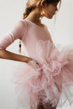 Vintage Pink 3/4 Tutu Leotard - Aaria Tees Aaria Tees