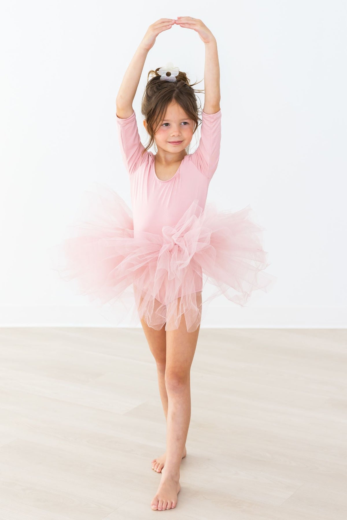 Vintage Pink 3/4 Tutu Leotard - Aaria Tees