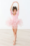 Vintage Pink 3/4 Tutu Leotard - Aaria Tees Aaria Tees