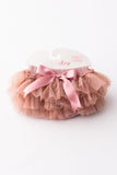 Vintage Pink & Gold Glitter Ruffle Tutu Bloomer - Aaria Tees Aaria Tees