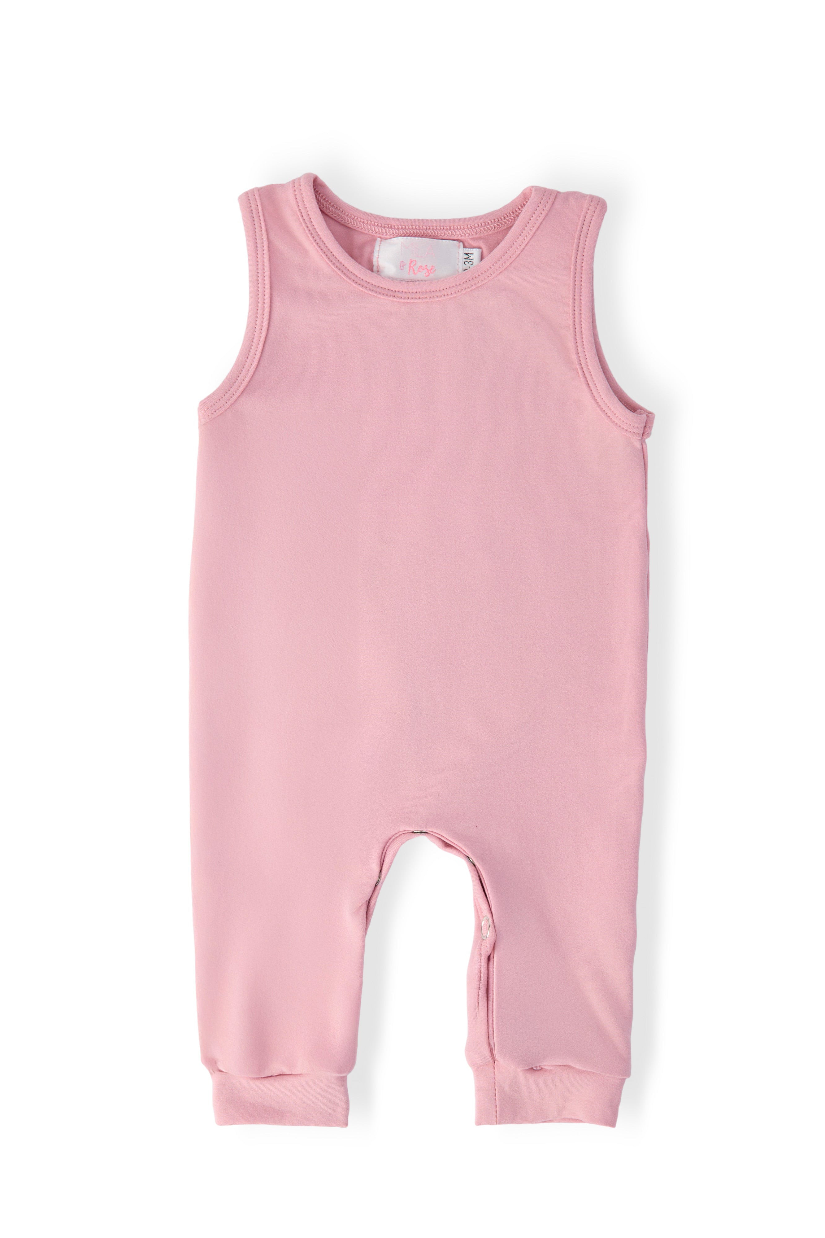 Vintage Pink Tank One-Piece Jogger - Aaria Tees Aaria Tees