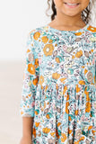 Vintage Vibes 3/4 Pocket Twirl Dress - Aaria Tees Aaria Tees