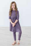 Vintage Violet 3/4 Sleeve Pocket Twirl Dress - Aaria Tees Aaria Tees
