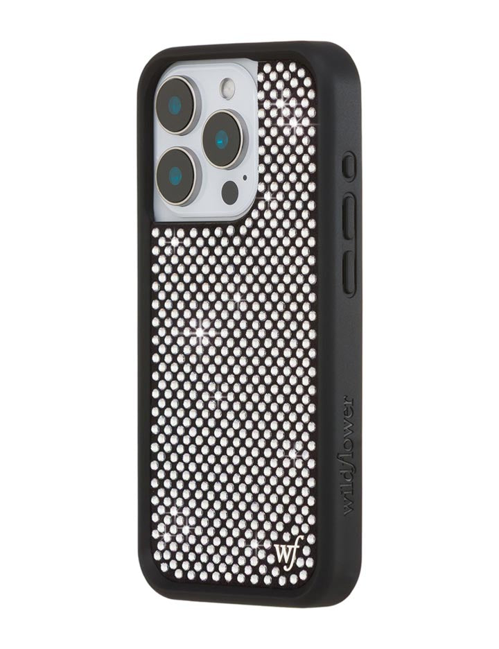 Rhinestone iPhone Case | White - Aaria Tees Aaria Tees