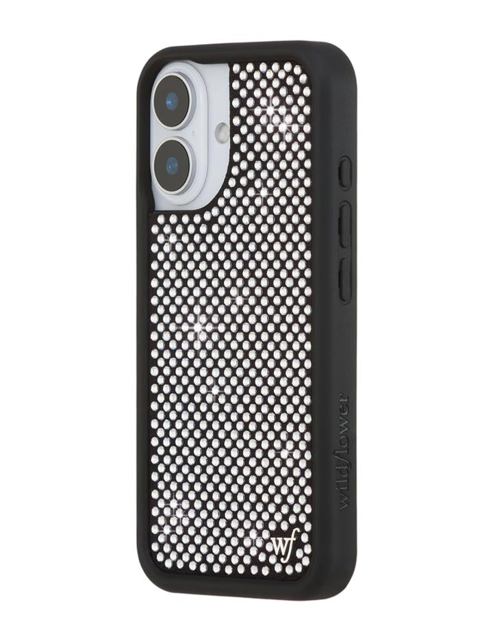Rhinestone iPhone Case | White - Aaria Tees Aaria Tees