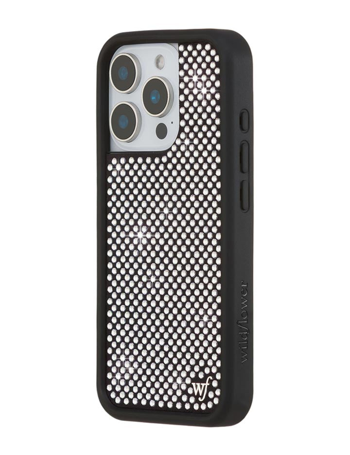 Rhinestone iPhone Case | White - Aaria Tees Aaria Tees