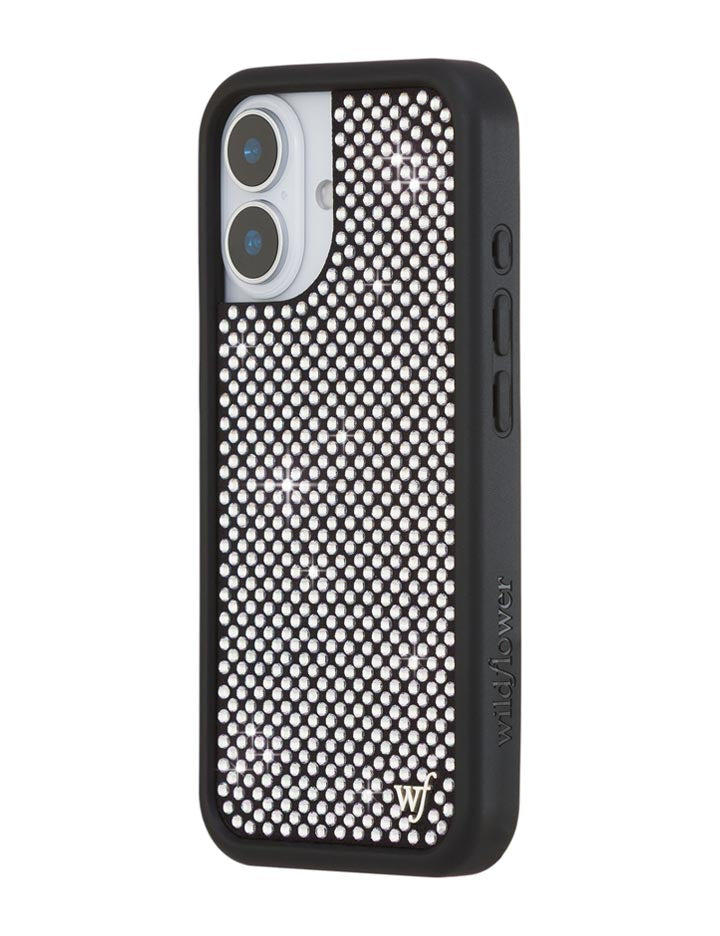 Rhinestone iPhone Case | White - Aaria Tees Aaria Tees