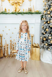 Waltz of the Snowflakes L/S Pocket Twirl Dress - Aaria Tees Aaria Tees