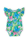 Watercolor Butterflies S/S Flutter Bodysuit - Aaria Tees Aaria Tees