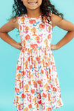 Watercolor Mermaids Tank Twirl Dress - Aaria Tees Aaria Tees