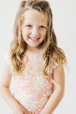 What's Up Buttercup S/S Flutter Sleeve Leotard - Aaria Tees Aaria Tees