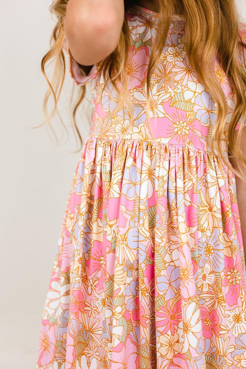 What's Up Buttercup S/S Pocket Twirl Dress - Aaria Tees Aaria Tees