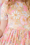 What's Up Buttercup S/S Pocket Twirl Dress - Aaria Tees Aaria Tees