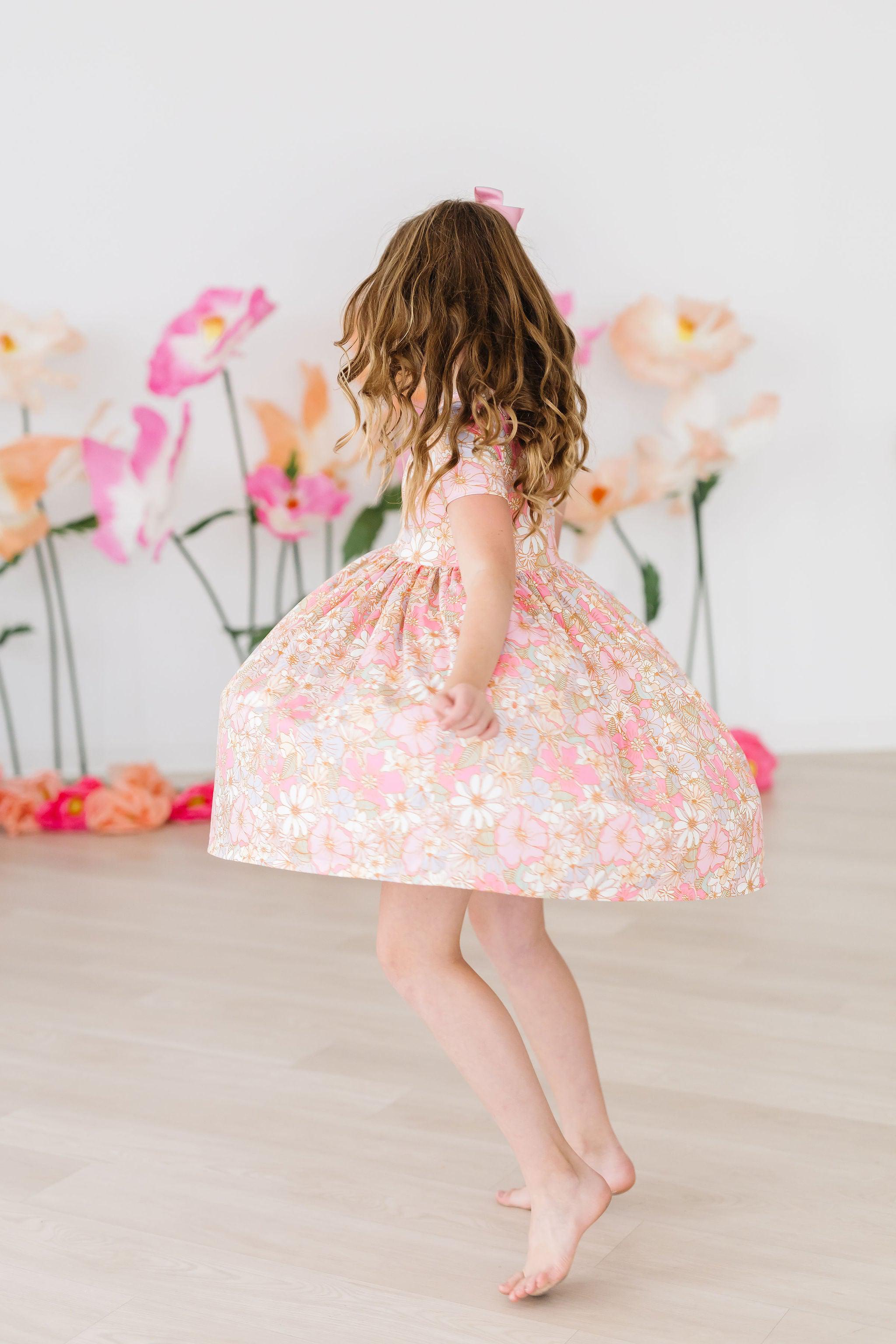 What's Up Buttercup S/S Pocket Twirl Dress - Aaria Tees Aaria Tees