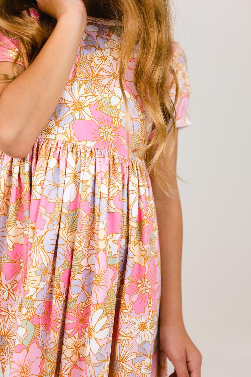 What's Up Buttercup S/S Pocket Twirl Dress - Aaria Tees Aaria Tees
